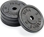 York Fitness Cast Iron Weight Plates for Home Gym