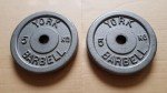 York Fitness Cast Iron Weight Plates for Home Gym
