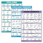 Yoga, Stretching & Pilates Workout Charts Set