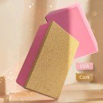 EVA and Cork Yoga Block for Home Fitness