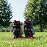 Adjustable Kids' Quad Roller Skates - Red