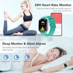 Fitness Smartwatch with Heart Rate and Sleep Monitor
