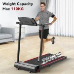 HOFTME Electric Folding Treadmill with LED Display