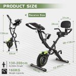 Devoko 4-in-1 Folding Exercise Bike with Resistance