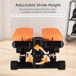 Lixada Mini Stepper with Resistance Bands & Monitor