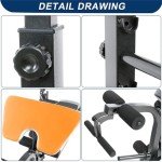 Adjustable Weight Bench with Squat Rack and Accessories