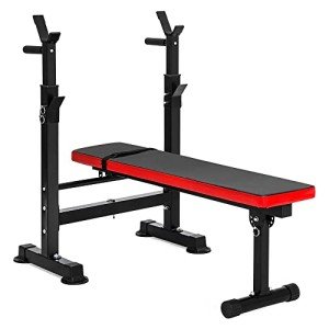 Adjustable Olympic Weight Bench with Workout Station