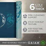 Gaiam Extra Thick Reversible Yoga Mat - Non-Slip