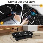 EVOLAND Vibration Fitness Plate with Bluetooth Speaker