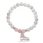Ice Skating Charm Bracelet for Girls and Women
