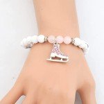 Ice Skating Charm Bracelet for Girls and Women