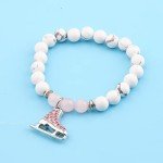 Ice Skating Charm Bracelet for Girls and Women