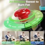 RIKSION Silent Indoor Exercise Bike with Digital Display