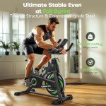 RIKSION Silent Indoor Exercise Bike with Digital Display