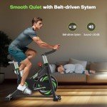 RIKSION Silent Indoor Exercise Bike with Digital Display