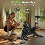 RIKSION Silent Indoor Exercise Bike with Digital Display