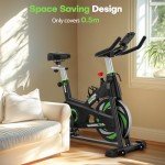 RIKSION Silent Indoor Exercise Bike with Digital Display