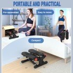 Compact Mini Stepper with LCD Monitor for Home Workouts