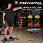 Portable Home Gym System with Accessories & Resistance Bands