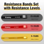 Fokky 3-Level Resistance Bands Set with Door Anchor