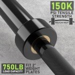 PhysKcal 7ft Olympic Weightlifting Barbell Bar