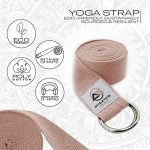 Durable 6ft Yoga Strap with Metal D-Ring