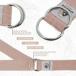 Durable 6ft Yoga Strap with Metal D-Ring