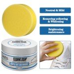 White Shoe Cleaning Cream with Sponge Eraser