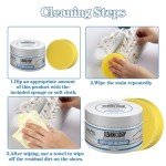 White Shoe Cleaning Cream with Sponge Eraser