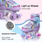 Adjustable Roller Skates for Kids with Light-Up Wheels