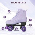 High Top Women's Roller Skates with Flashing Wheels