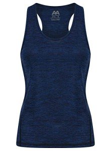 Navy Sleeveless Fitness Tank Top for Women
