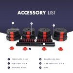 Kayman 20kg Adjustable Dumbbell Set for Home Workouts