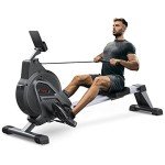 Dripex Magnetic Rowing Machine with LCD Monitor