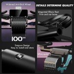 Abdominal Exercise Roller with Knee Mat for Home Gym