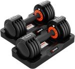 Adjustable 25lb Dumbbells for Home Gym Use