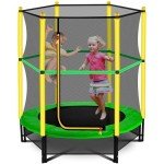 Kids' 4.5ft Outdoor Trampoline with Safety Net