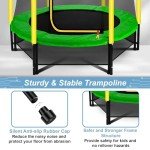 Kids' 4.5ft Outdoor Trampoline with Safety Net