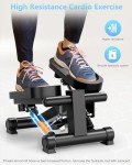 Mini Stepper with Resistance Bands and LCD Monitor