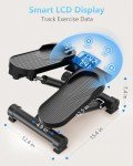 Mini Stepper with Resistance Bands and LCD Monitor