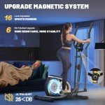 Compact Magnetic Elliptical Trainer with LCD Display