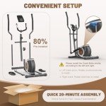 Compact Magnetic Elliptical Trainer with LCD Display
