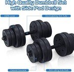 Adjustable 30KG Dumbbell Barbell Set for Home Fitness