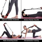 Yoga Stretching Strap with Mesh Bag and Loops