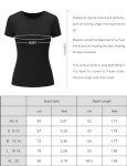 Black Compression Short Sleeve Workout Top for Women