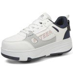 WOWEI 2-in-1 Skateboard and Roller Shoe Trainers