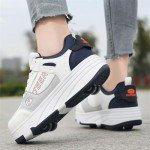 WOWEI 2-in-1 Skateboard and Roller Shoe Trainers