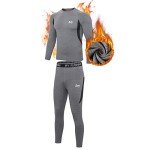 MEETYOO Men's Quick-Dry Thermal Base Layer Set