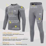 MEETYOO Men's Quick-Dry Thermal Base Layer Set
