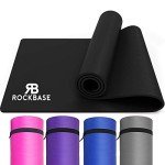 10mm Thick Non-Slip Black Yoga Mat